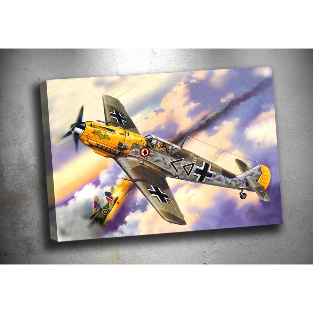 Ww11 Messerschmitt Bf 109 Efsane Alman Savas Ucagi Kanvas Tablo