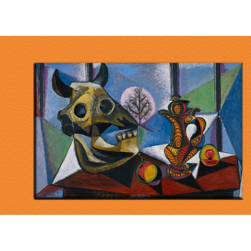 Bull Skull Fruit Pitcher Painting by Pablo Picasso - Fine Art America